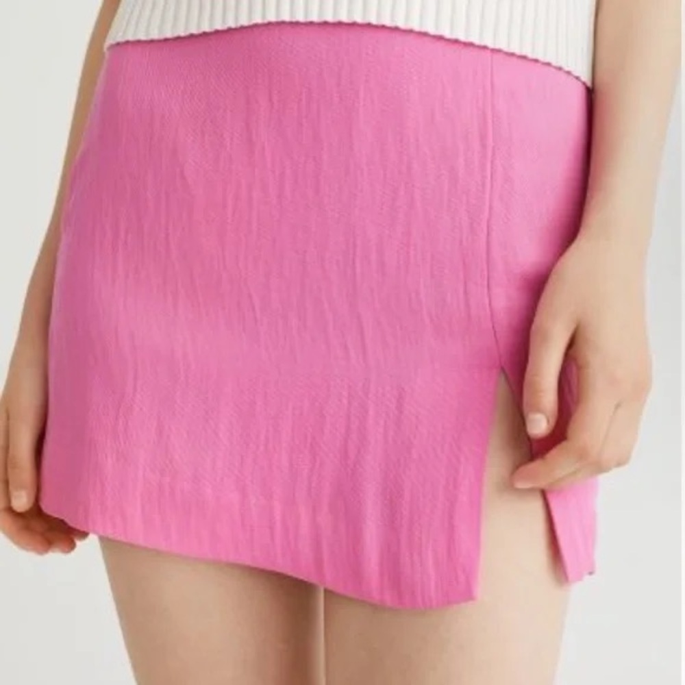 H&M Pink Mini Skirt with Slit